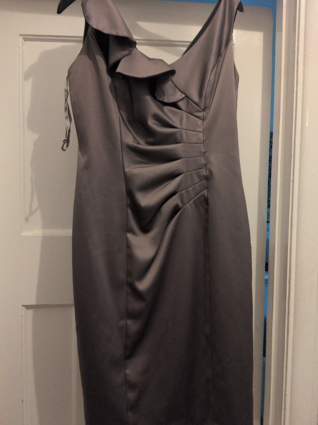 Debenhams 12 Silver Lined Sleeveless Dress