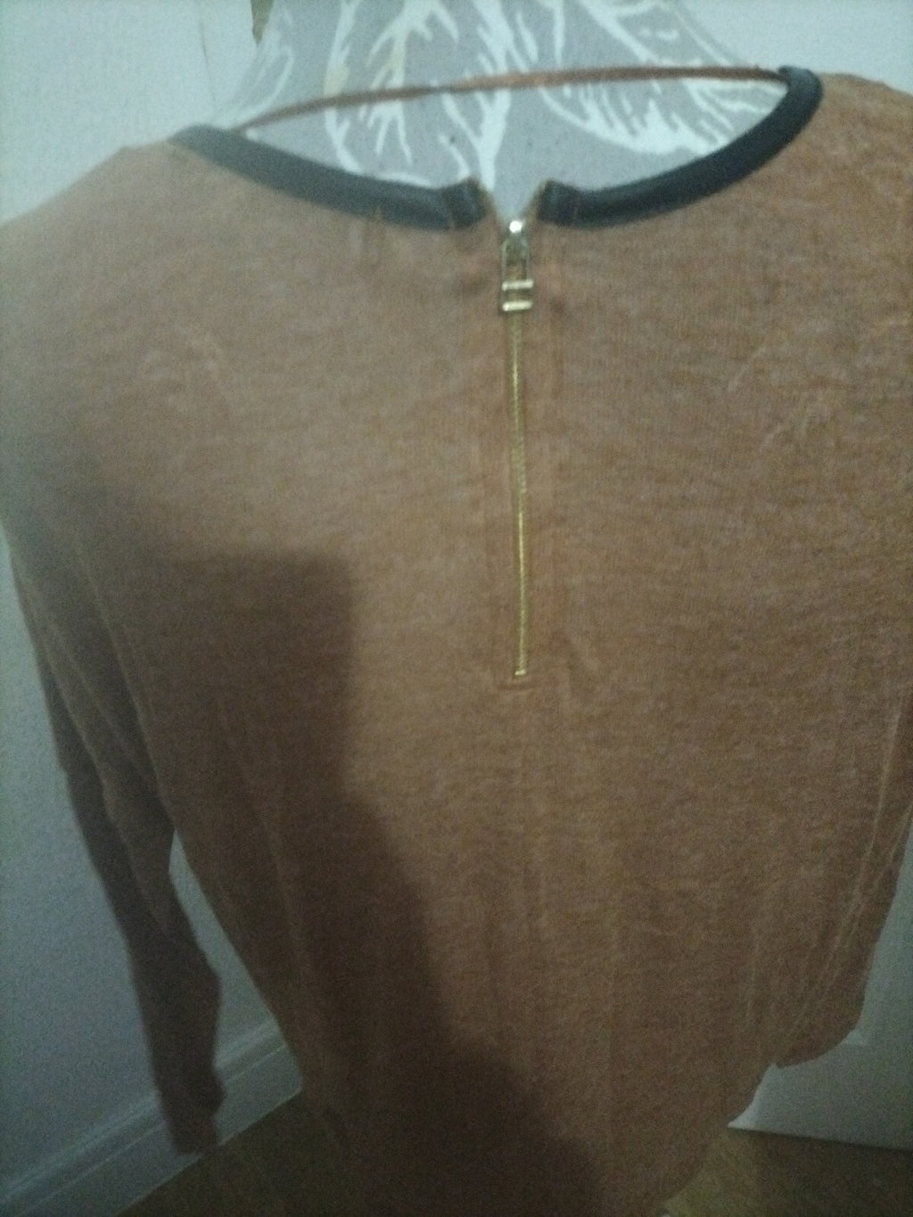 Ladies Size 10 Light Brown Lightweight Top