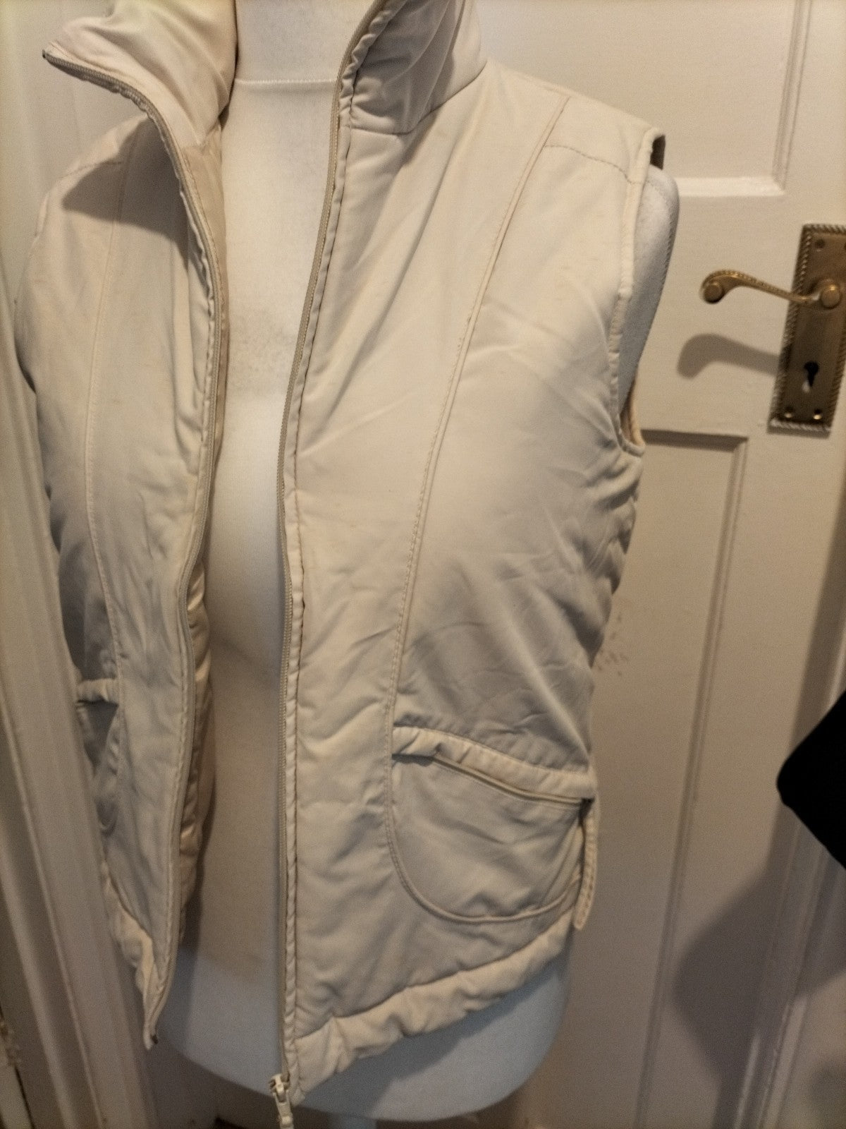 Ladies Dorothy Perkins Size 12 Pale Beige Puffer Jacket