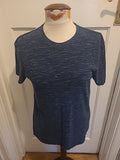 Mens Tu Man Size Small Navy Blue Fleck Short Sleeved Tshirt