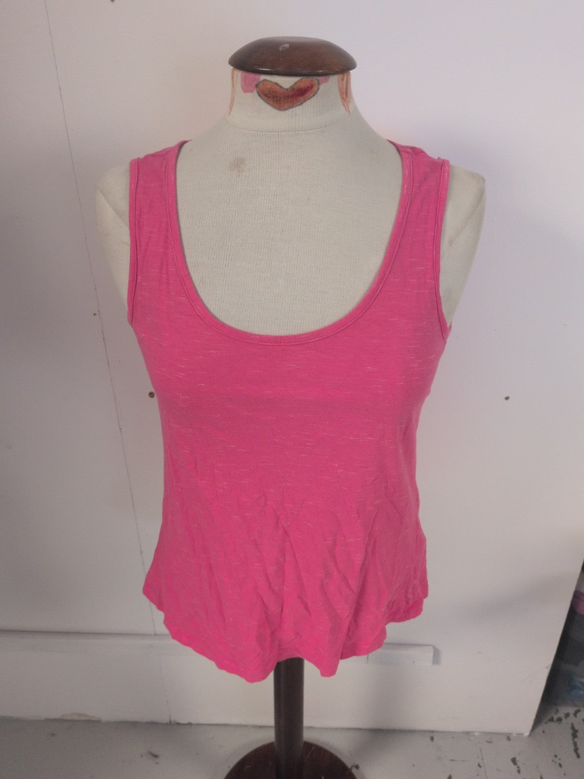 Crew Clothing 12 Hot Pink Sleeveless T-shirt