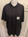 Brand New George Polo 2XL Black Short Sleeve