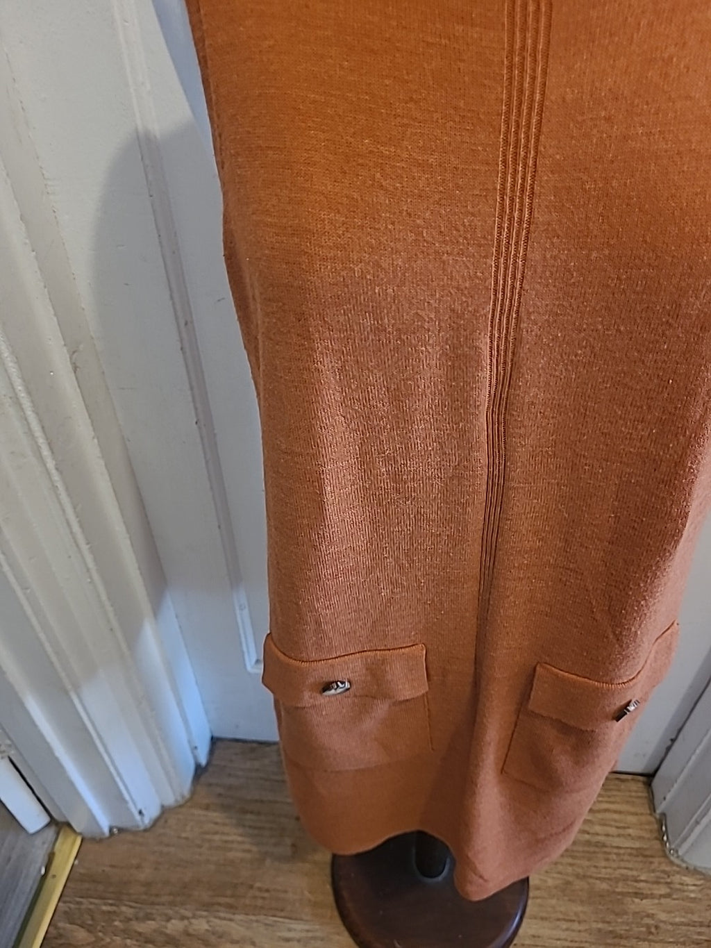 Ladies Tu Size 12 Orange Sleeveless Dress