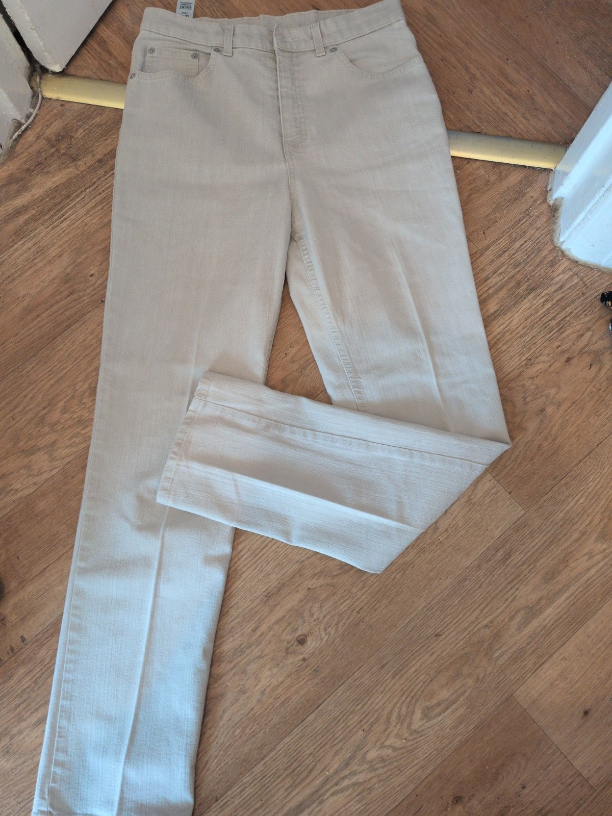 Marks And Spencer 12 Long Leg Parchment Jeabs