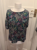 Nutmeg 14 Floral Short Sleeve Blouse