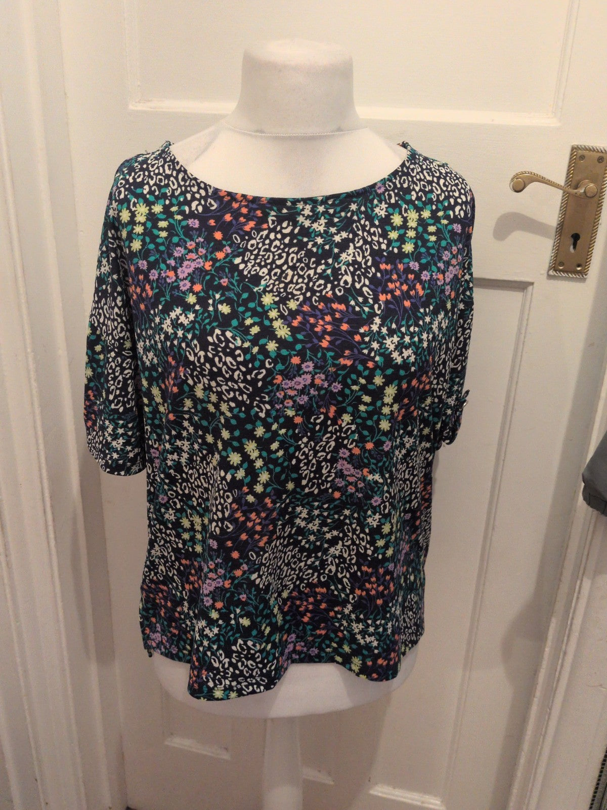 Nutmeg 14 Floral Short Sleeve Blouse