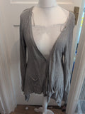 George 12 Grey Long Sleeve V Neck Cardigan