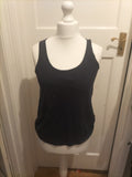 Ladies Principles Size 12 Pure Cotton Navy Sleeveless Vest
