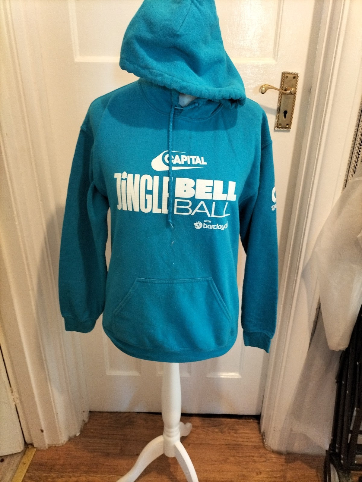Mens Gildan Size Medium Blue Capitol Hoodie