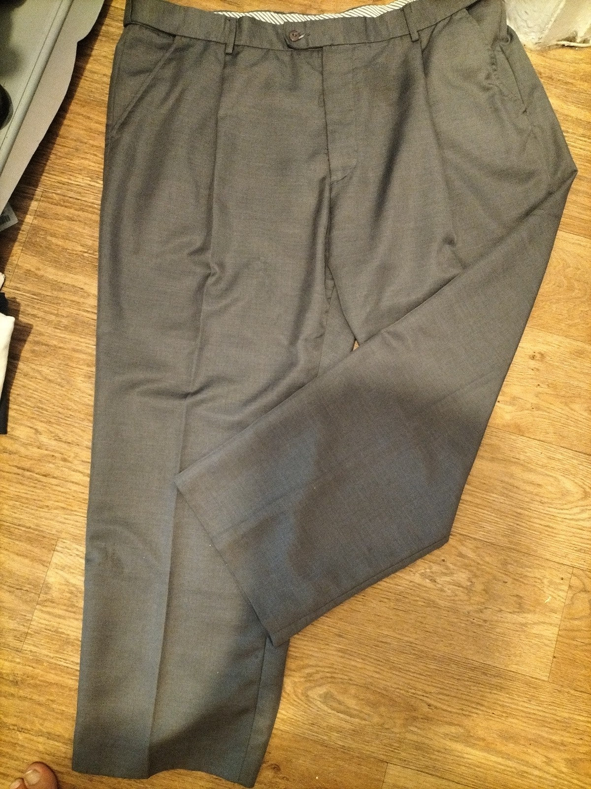 Mens Clifford James Size 42XS Grey Formal Trousers