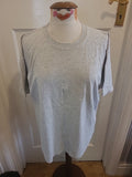 Mens Fruits Of The Loom Size XL Grey Short Sleeved Cotton Tshirt
