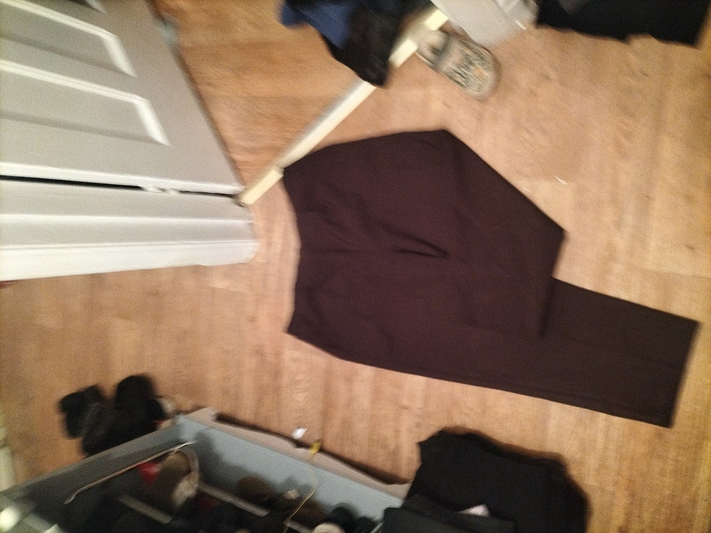 Ladies Bm Size 18 Brown Elasticated Smart Trousers