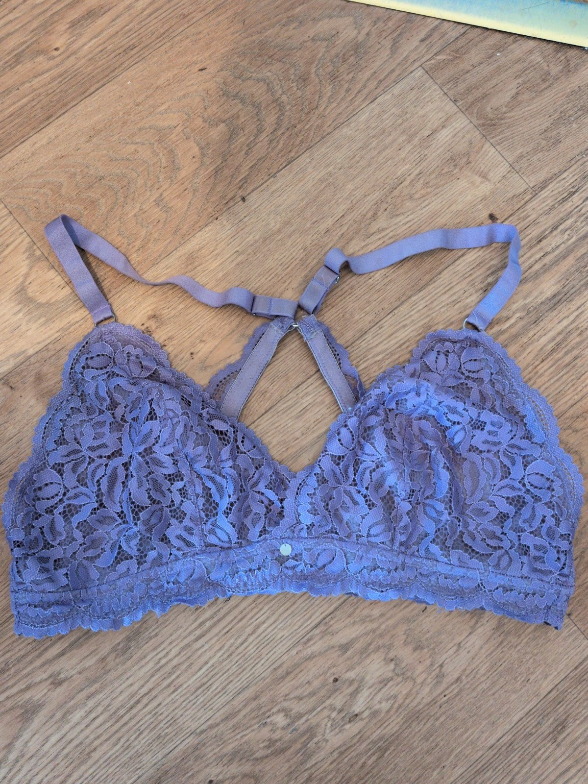 Primark 38D Purple Bra No Pad Or Wire