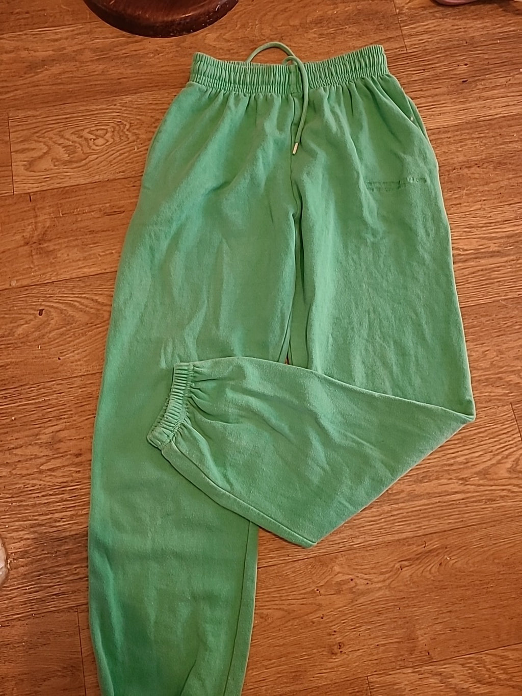Ladies Prettylittlething Size XS Green Elasticated Joggers