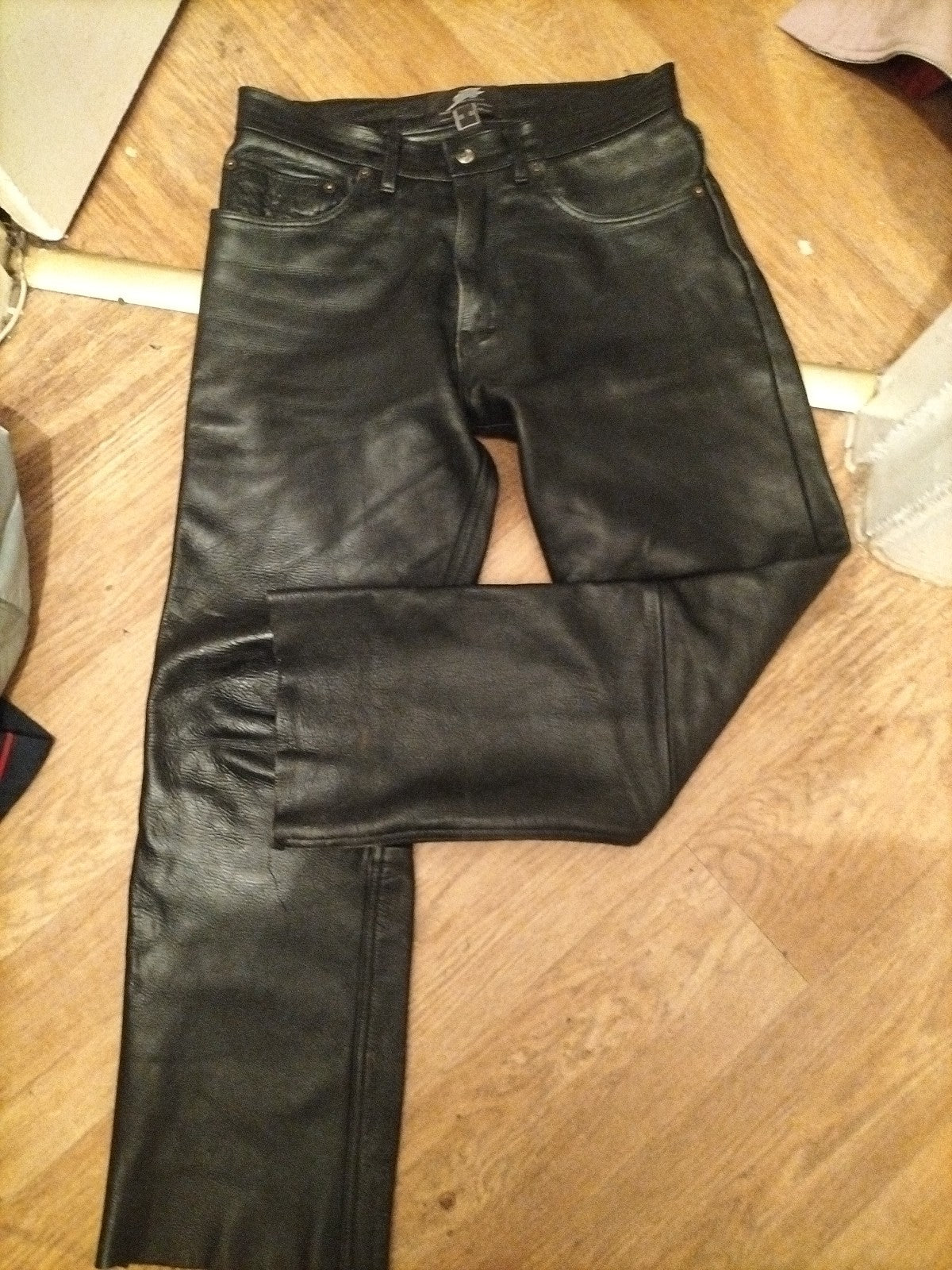 JTS 30" Black Motorcycle Trousers