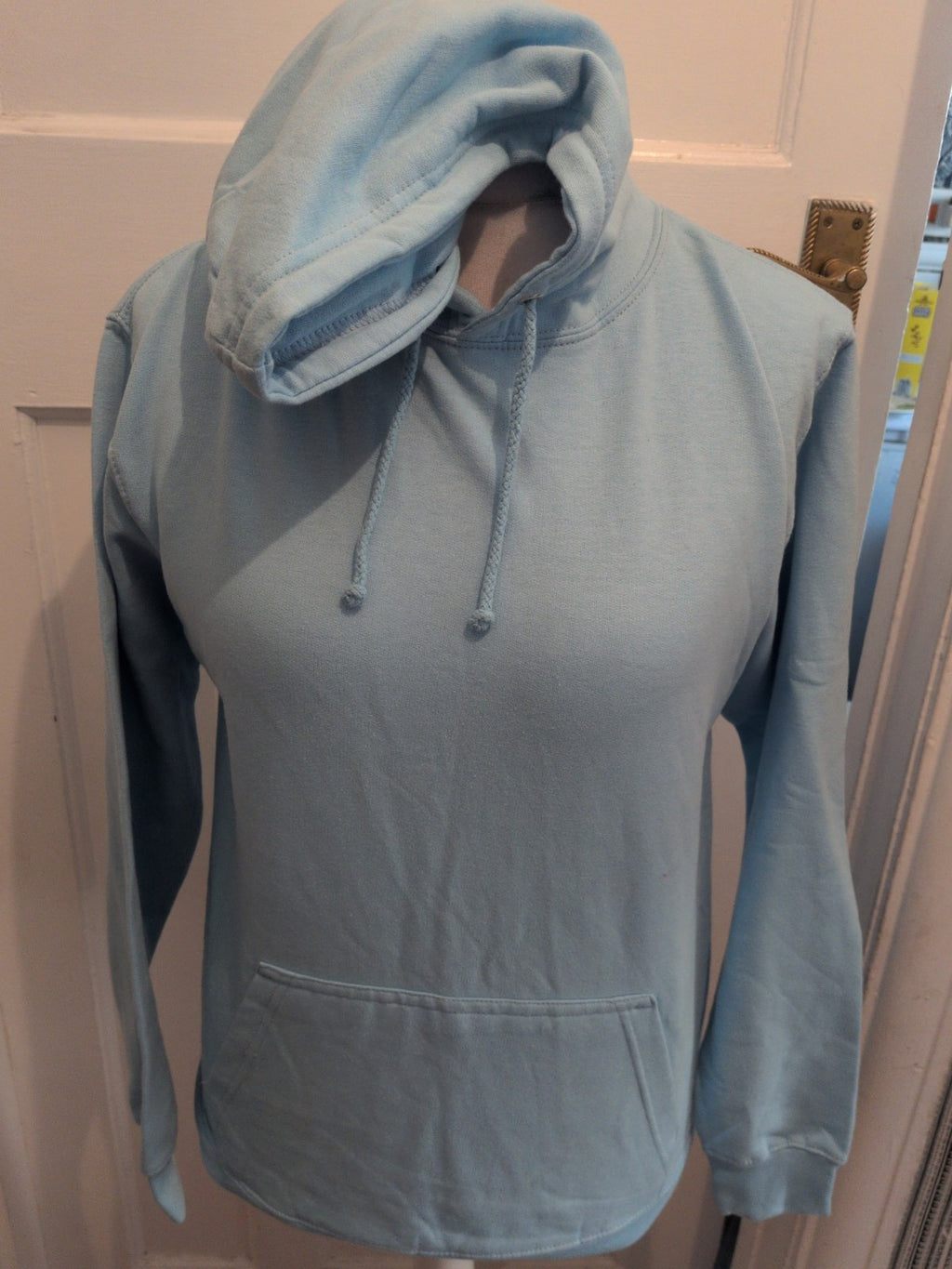 Just Hoods XS Blue Long Sleeve Pullover Hoodie