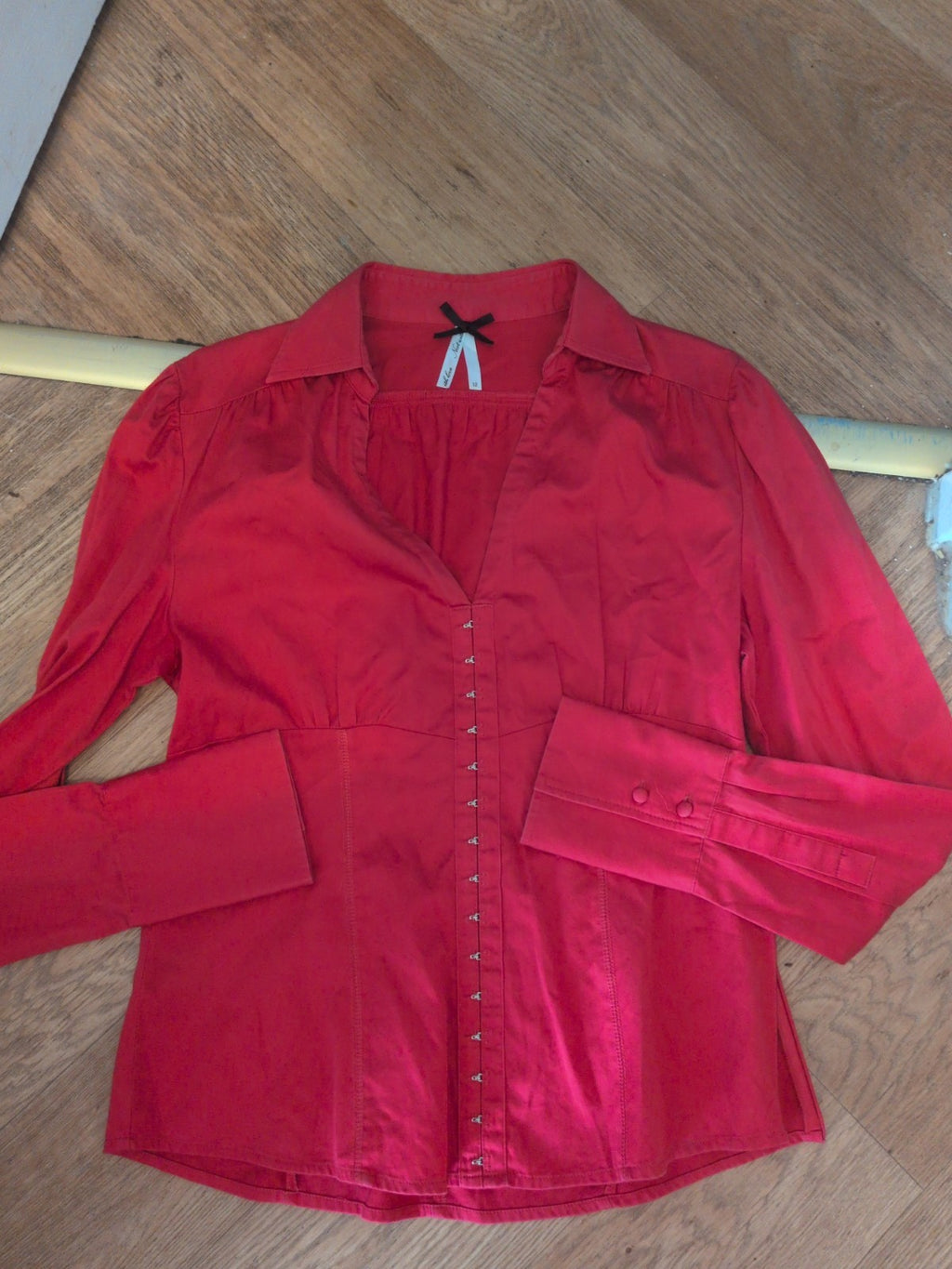 Next 12 Hot Pink Long Sleeve Clip Fastening Blouse