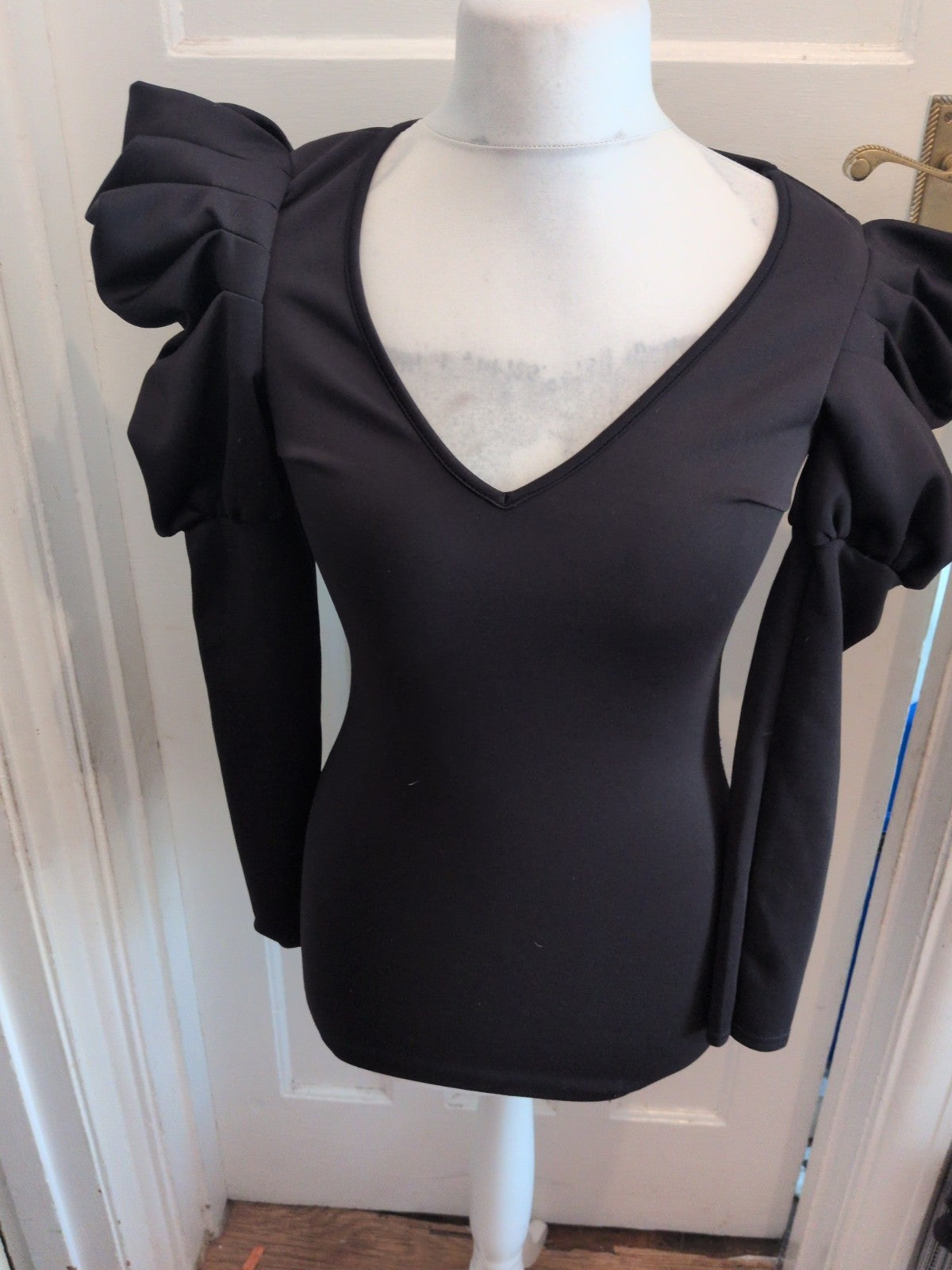 Boohoo Night 10 Black Long Sleeve Bodycon Dress