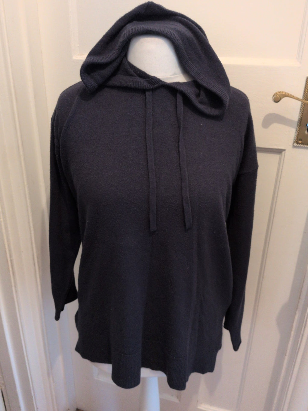 Marks And Spencer Medium Navy Pullover Hoodie Supersoft