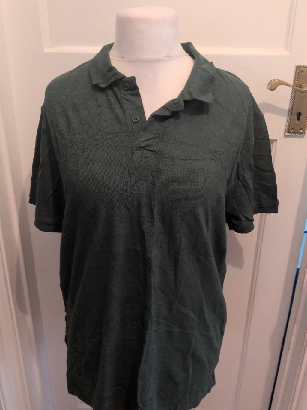 Primark 2XL Bottle Green Short Sleeve Polo