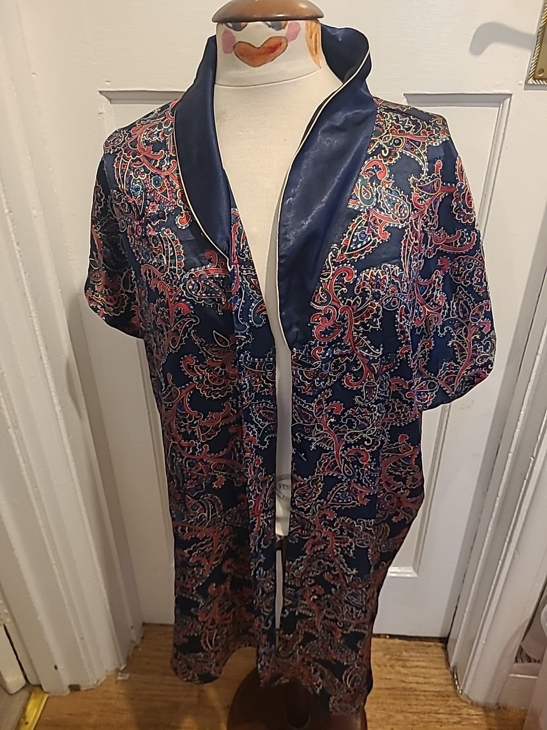 Ladies St Michael Size 16-18 Multi Aztec Nightwear Gown