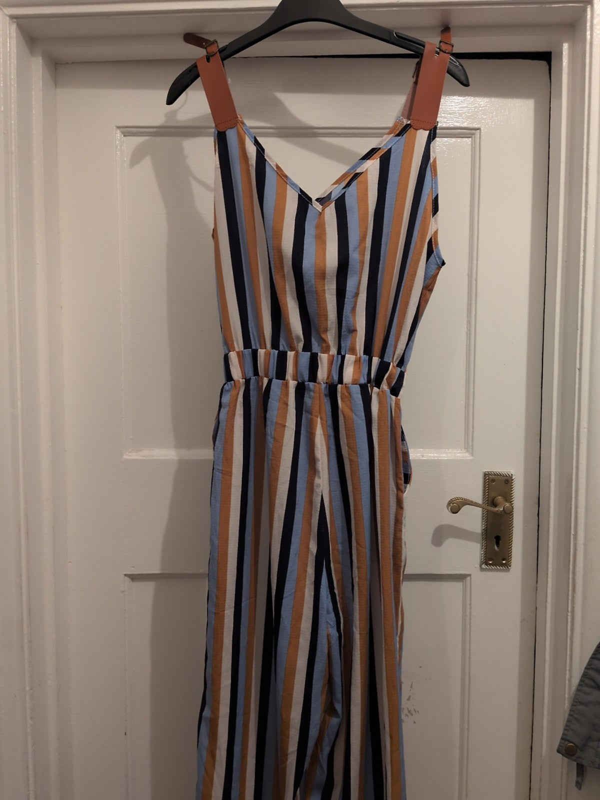 JCL Medium Multi Stripe Sleeveless Jumpsuit