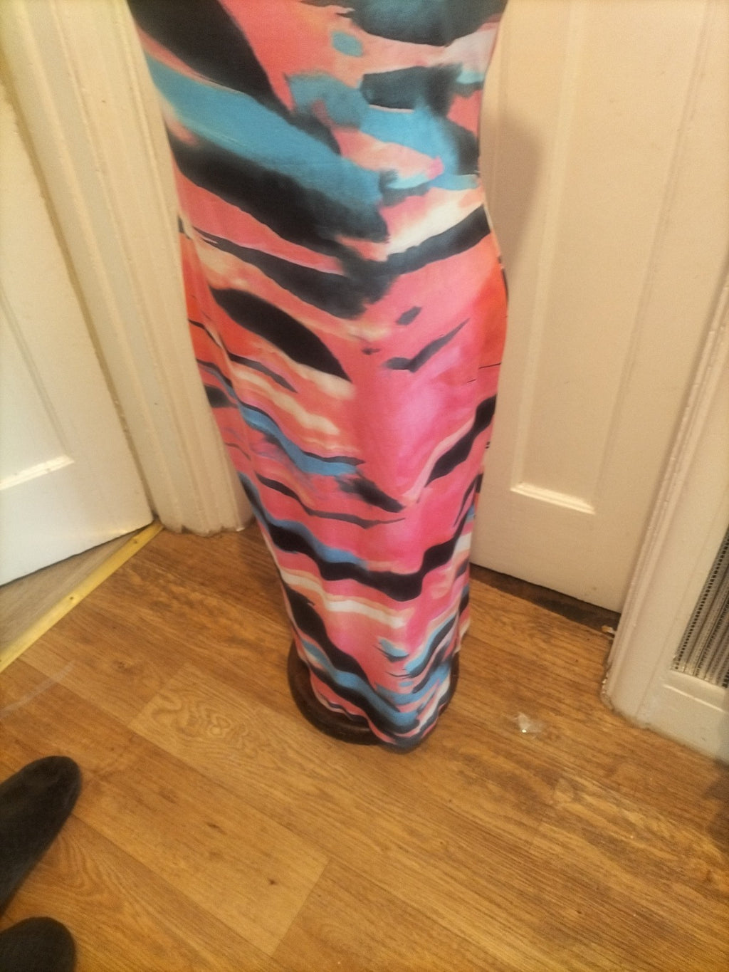 Ladies Size Large Multi Color Boobtube Dress