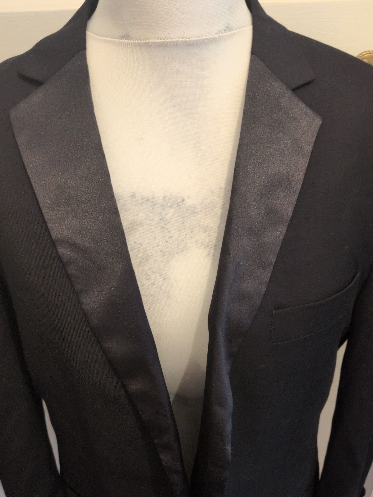 George 42R Black Lined Padded Jacket Suit