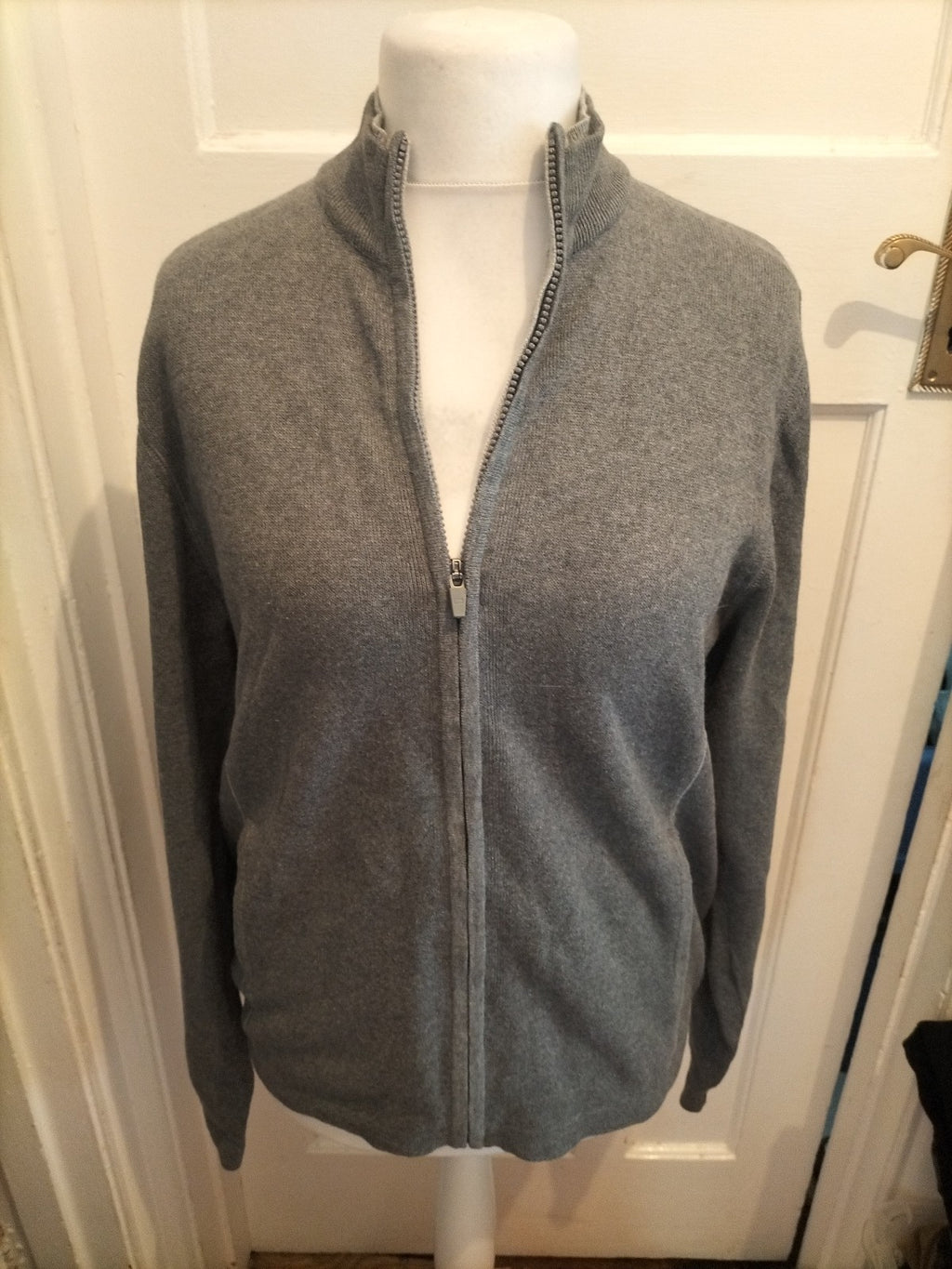 Blue Harbour Medium Grey Full Zip Jumper