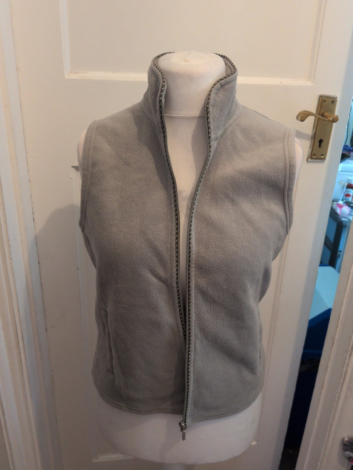 Next 14 Pale Green Sleeveless Full Zip Jumper