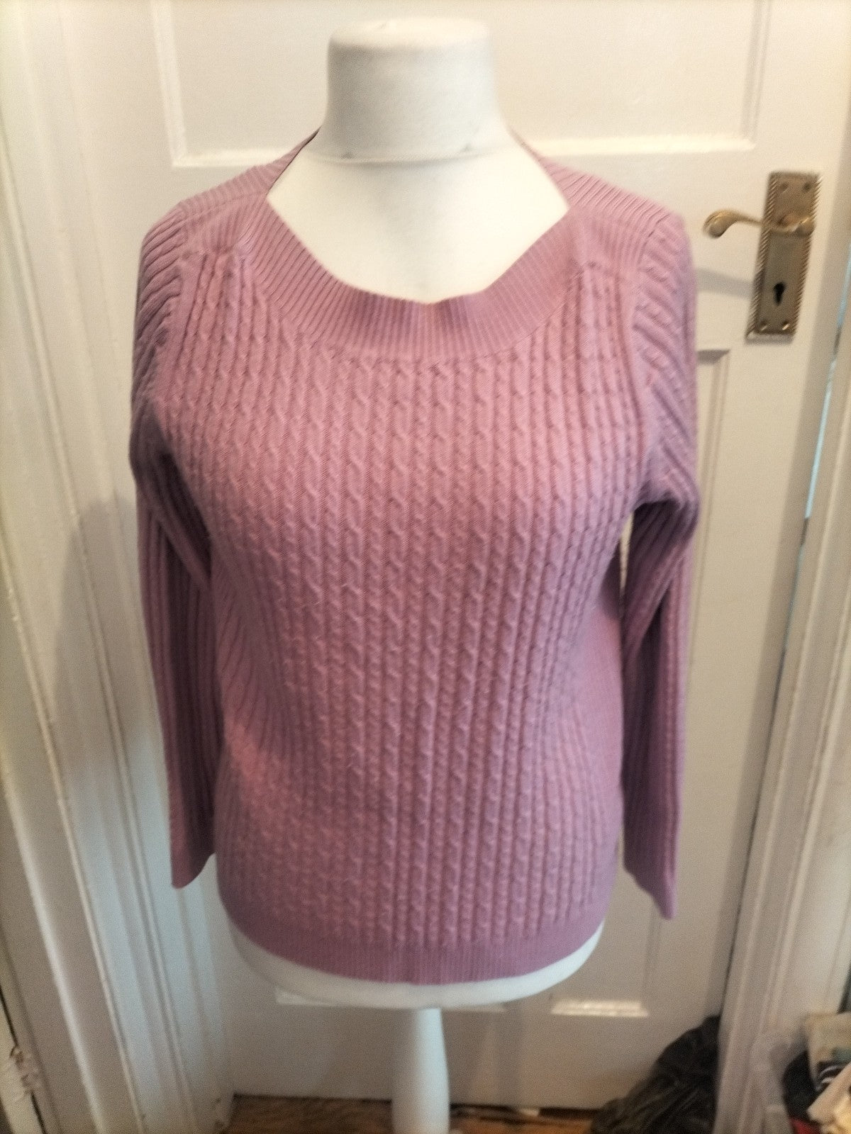 M&Co 14 Pink Ribbed Jumper Pullover