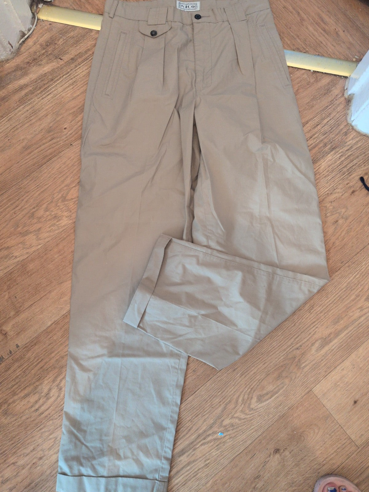 Nico 30R Light Khaki Trousers