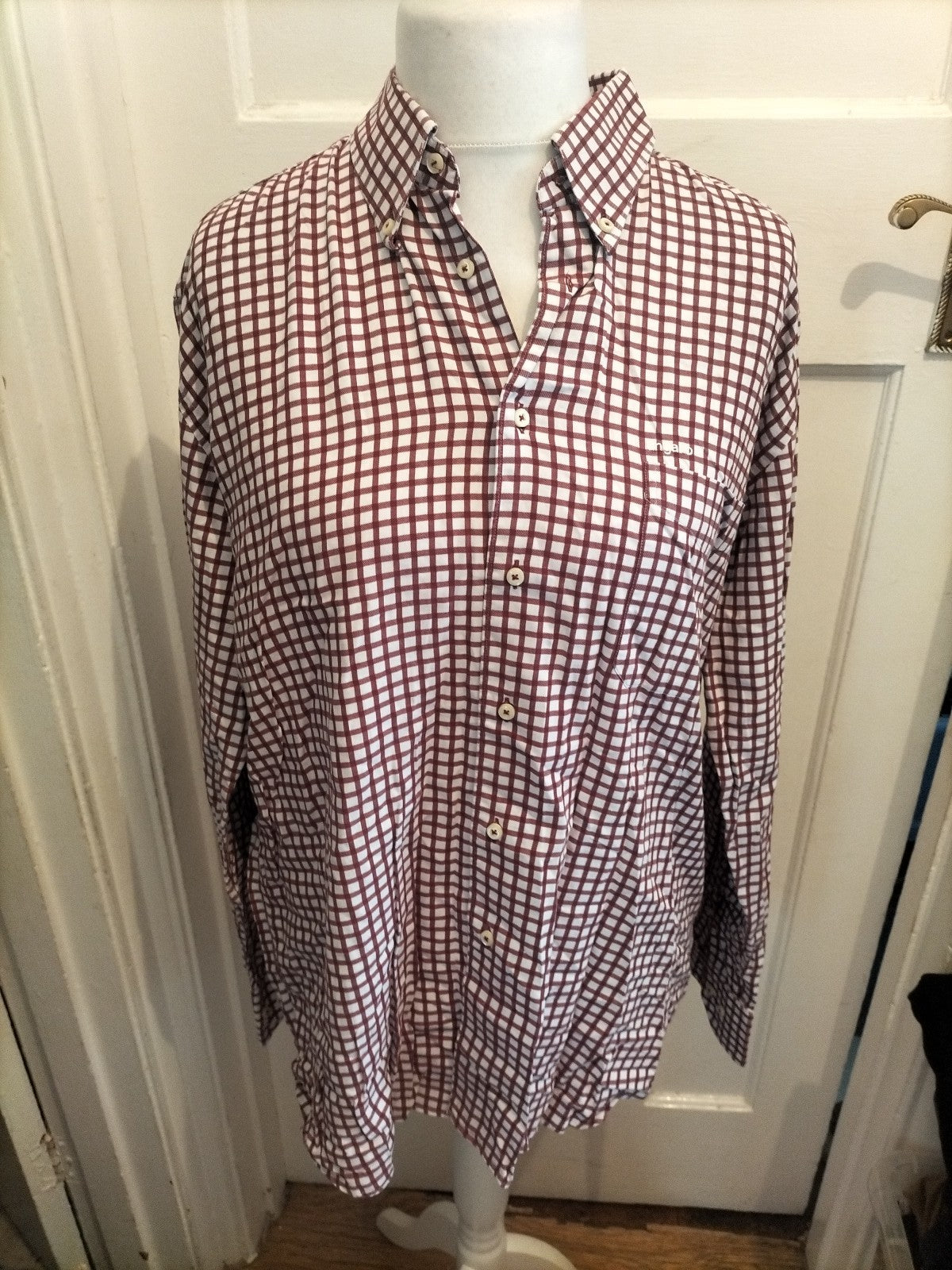 Ungaro 5 Red Check Long Sleeve Shirt