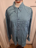 Mens Mackays Size XL Turquoise Long Sleeved Shirt