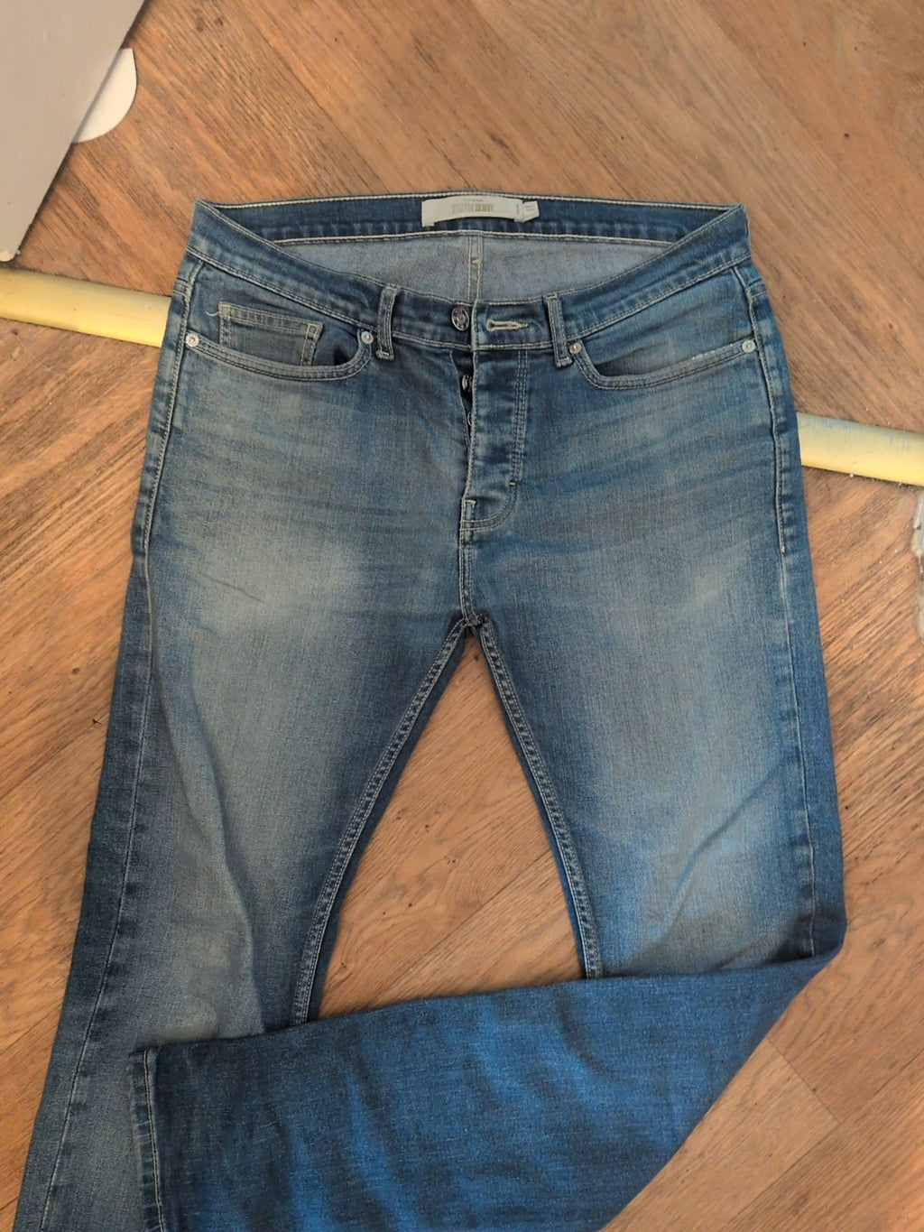 Topman 32L Stretch Skinny Jeans