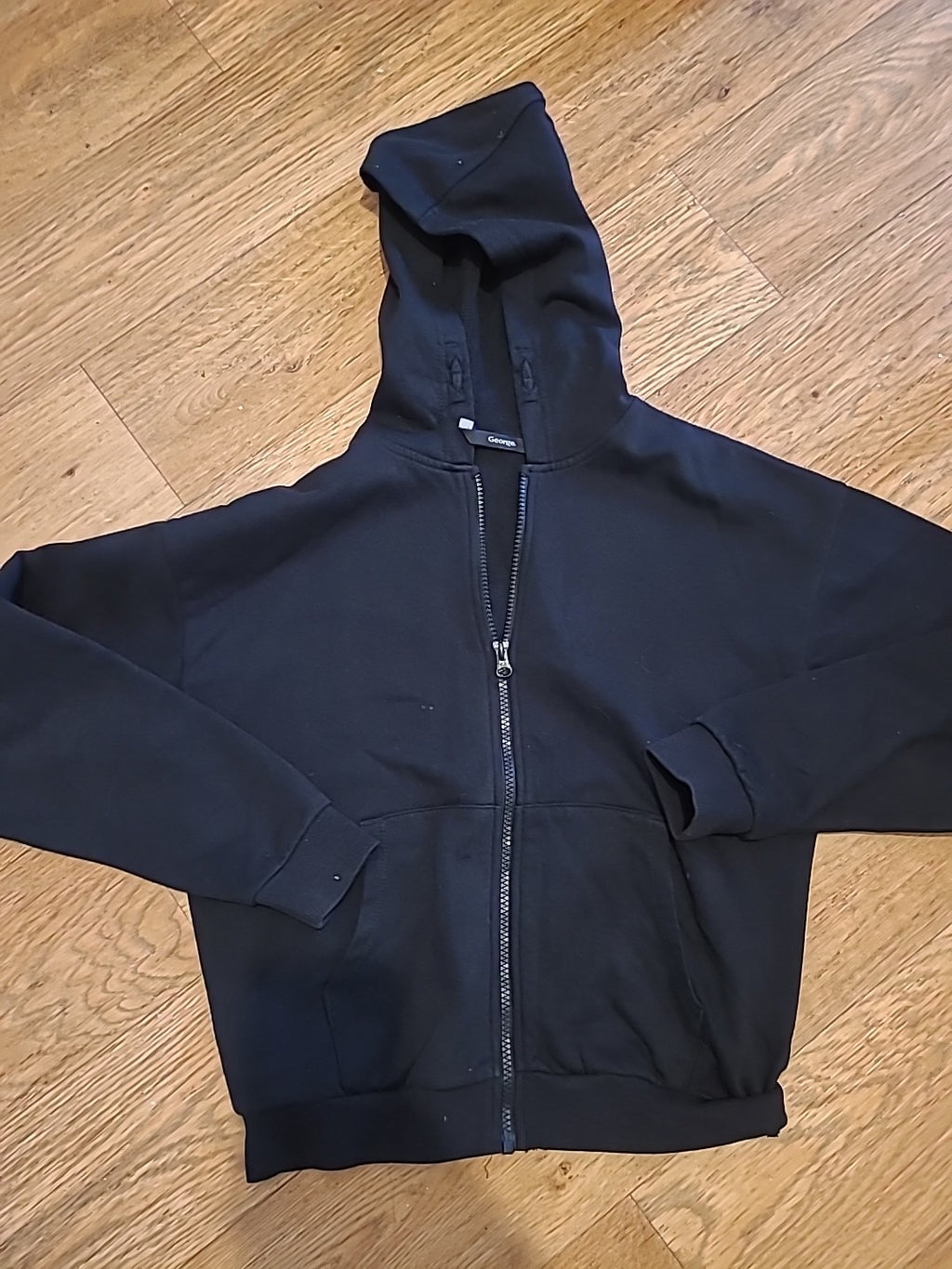 Girls George Age 12-13 Years Black Black Through Jacket