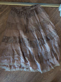 25 Medium Blush Elasticated Midi Skirt *
