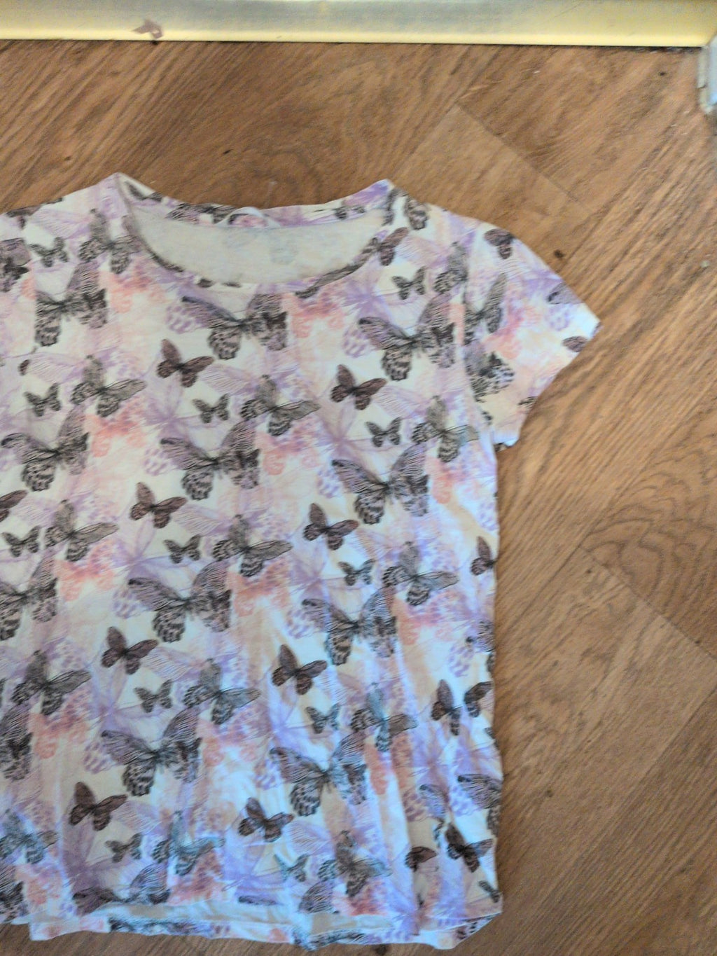 Pep&Co Small Purple Butterfly Short Sleeve T-shirt