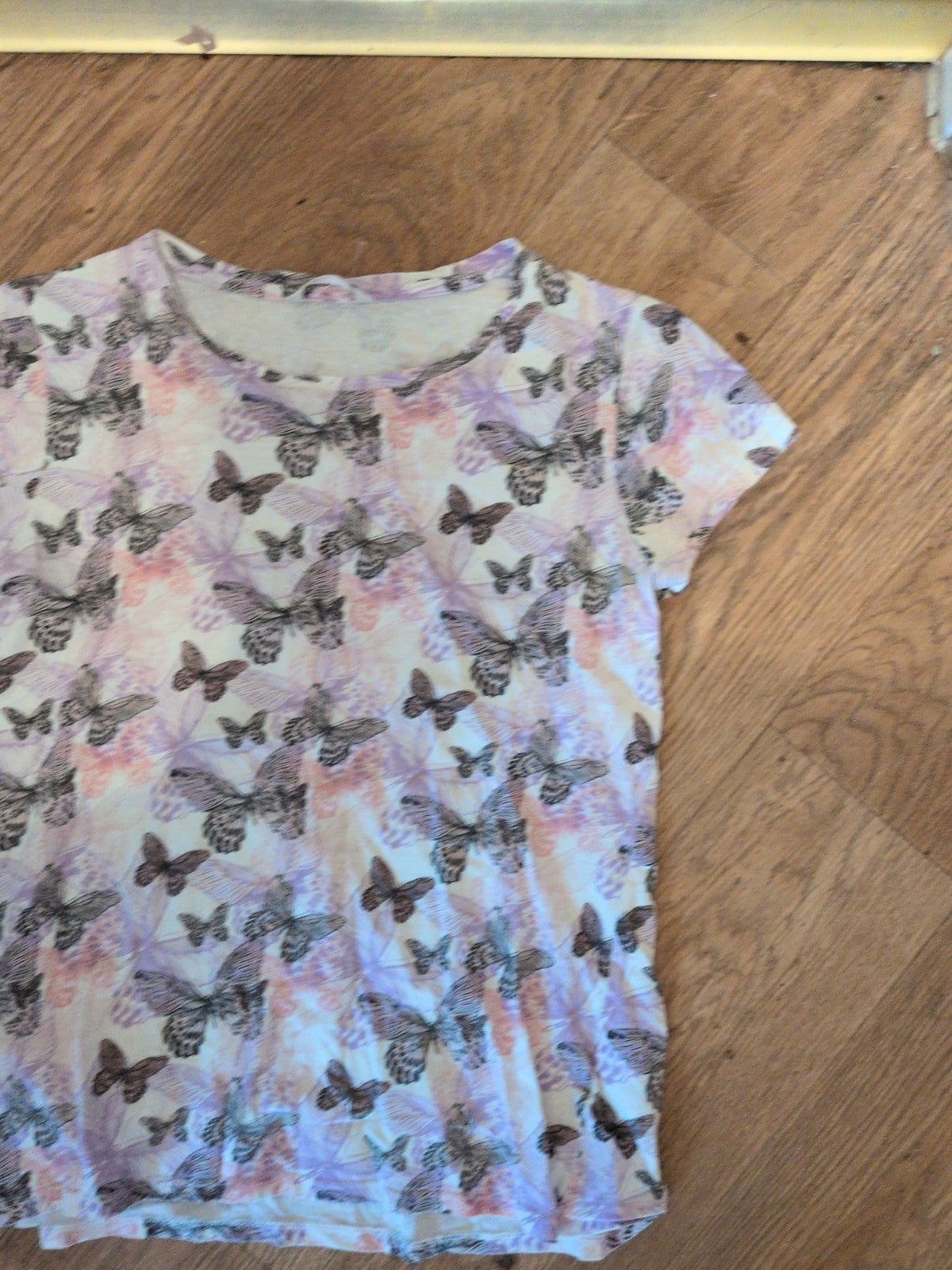 Pep&Co Small Purple Butterfly Short Sleeve T-shirt