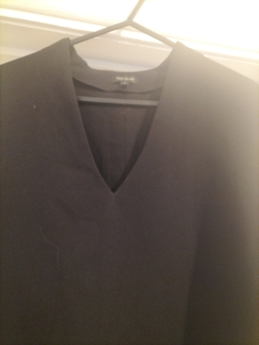 Ladies River Island Size 8 Black V Neck Short Sleeved Blouse