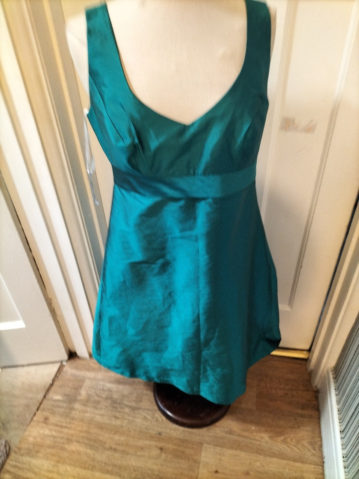 Brand New Ladies Alfred Sung Size 10 Teal Dress Sleeveless