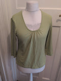 Marks And Spencer 18 Leaf Colour Long Sleeve Blouse