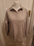 Mens Primark Essentials Size M Beige Collared Jumper