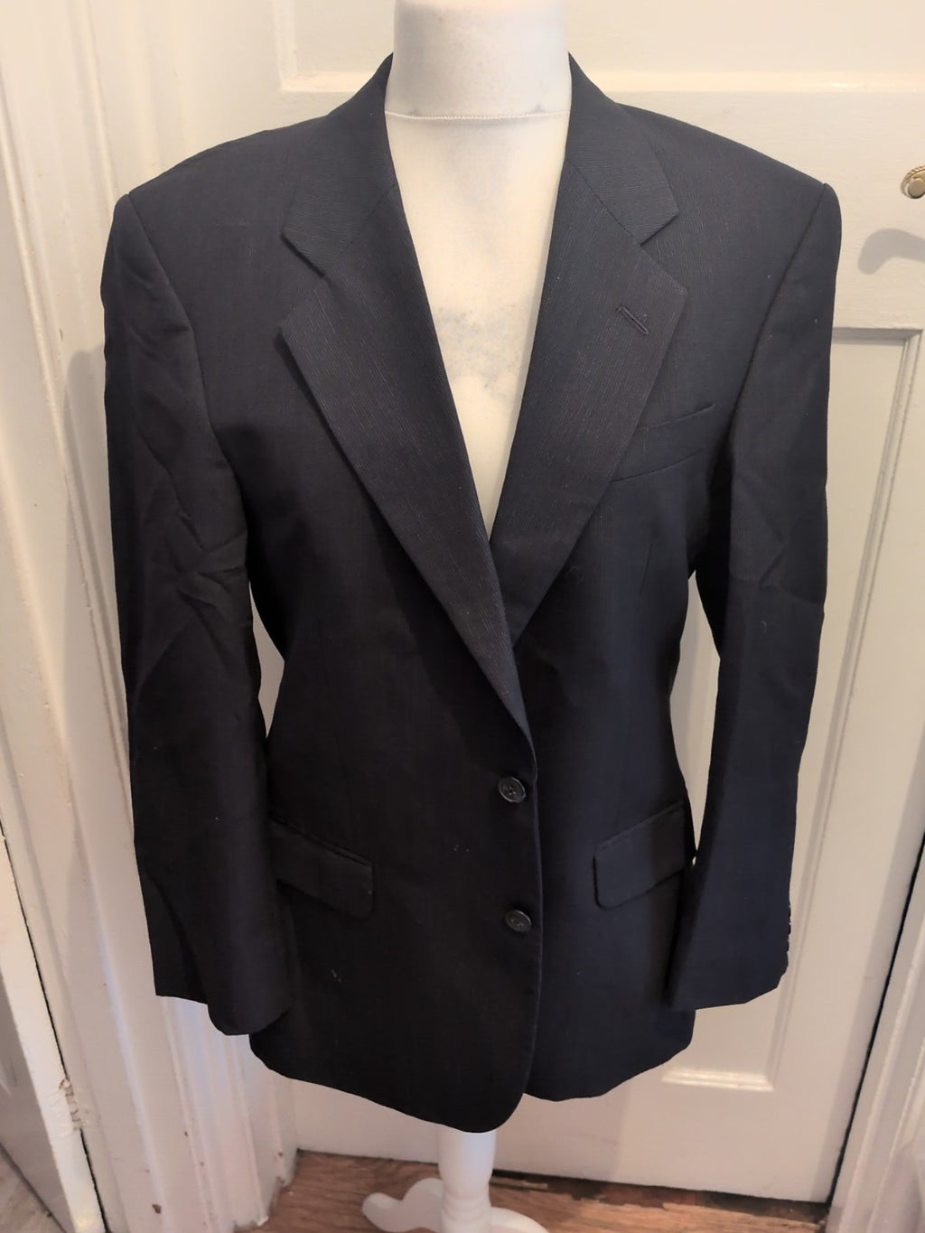 St Micheal 40M Navy Pinstripe Suit Jacket