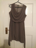 Ladies WalG Size Small Khaki Lined Sleeveless Dress