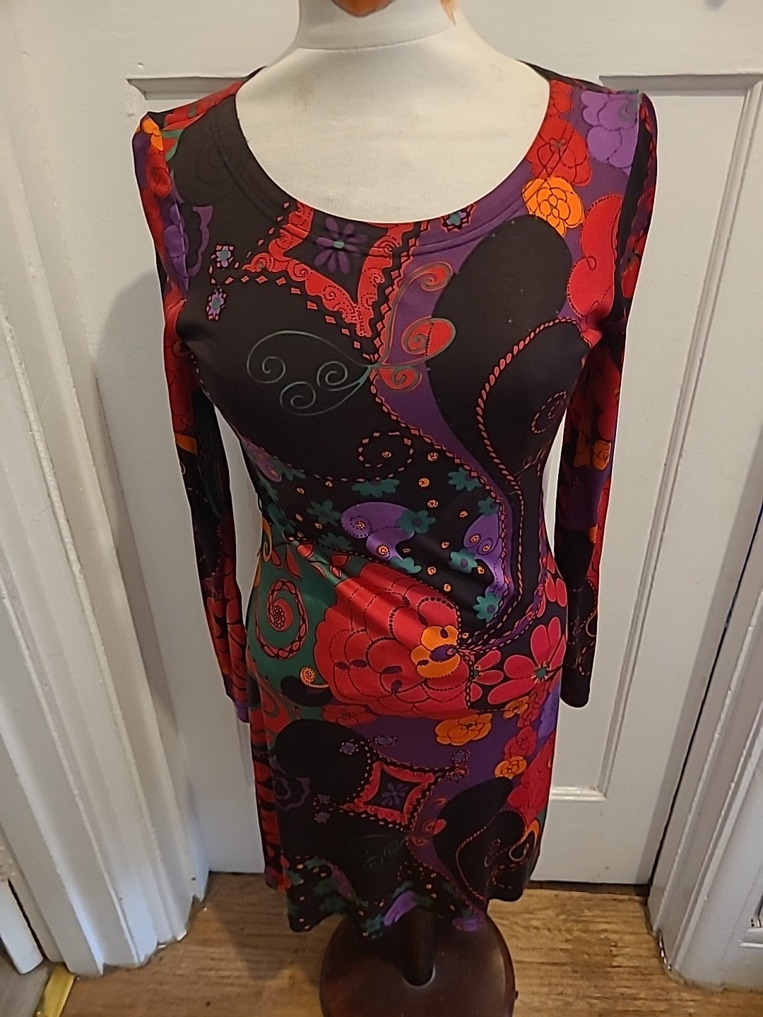Ladies L.K.Bennett Size 10 Multicoloured Long Sleeved Dress