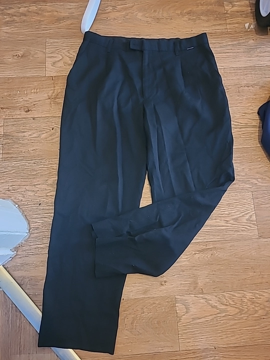 Mens Dimensions Size 34S Black Formal Trousers