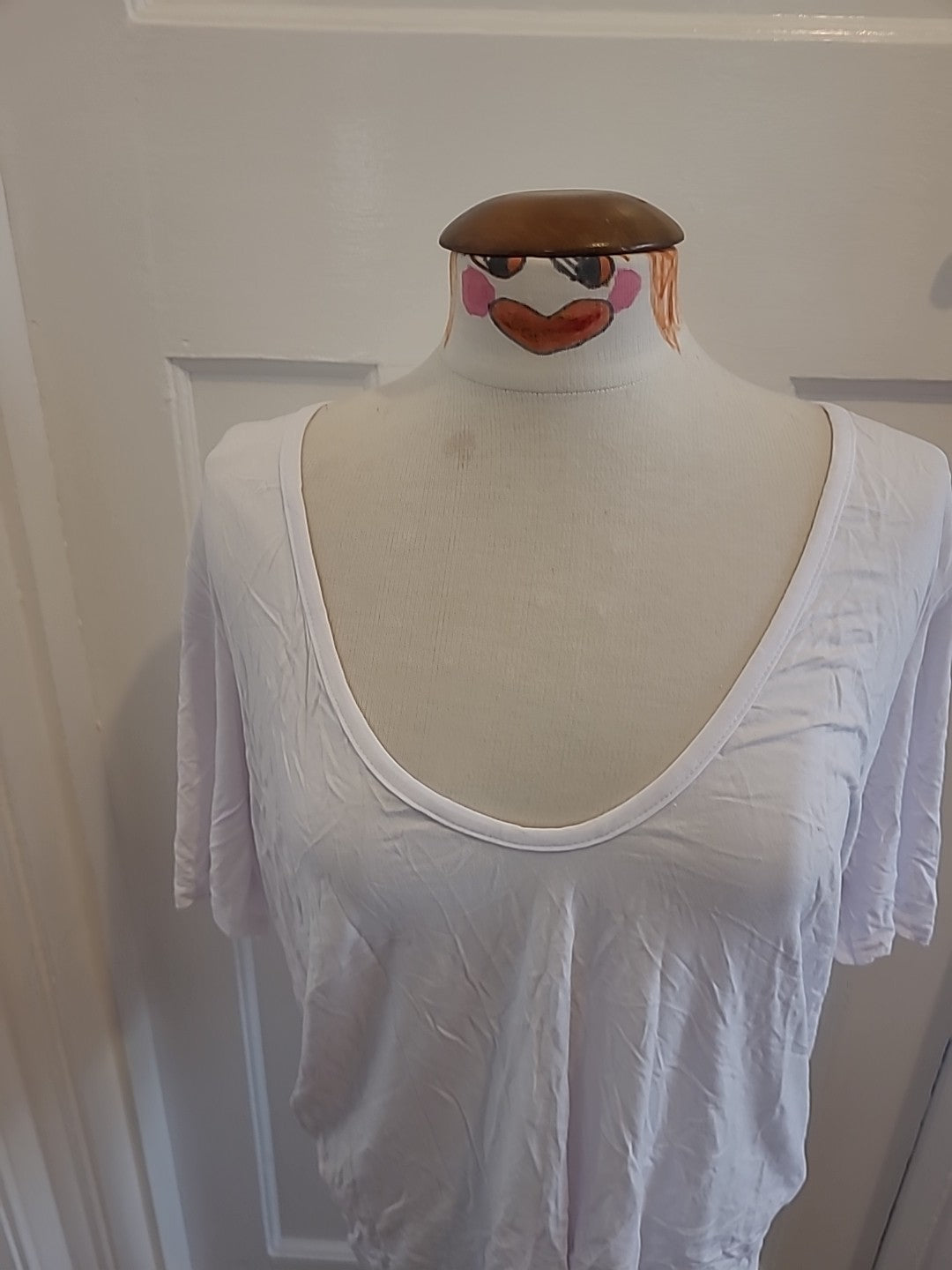 Brand New In The Style Size 10 White Short Sleeved Tshirt