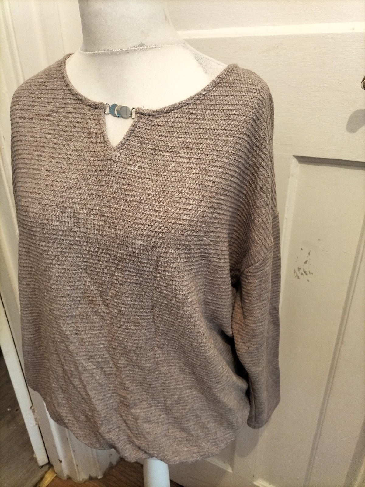 Bonmarche 18 Long Sleeve Brown Jumper