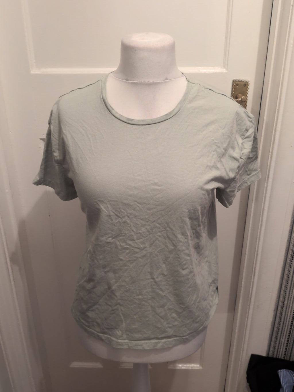 Ladies Primark Size 12-14 Pale Green Short Sleeved T-shirt
